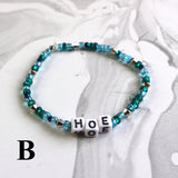 HOE glass bead stretch bracelet