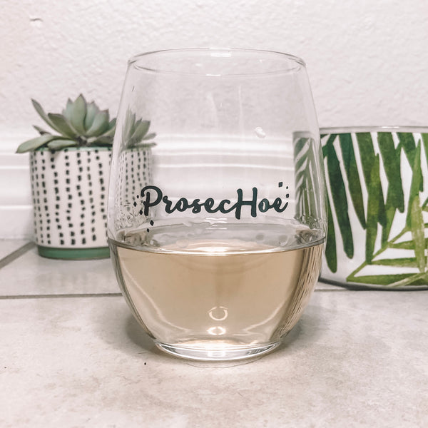 ProsecHoe Stemless Wine Glass